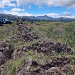 En el complejo arqueológico se retiraron piedras. Foto: Municipio de Nabón