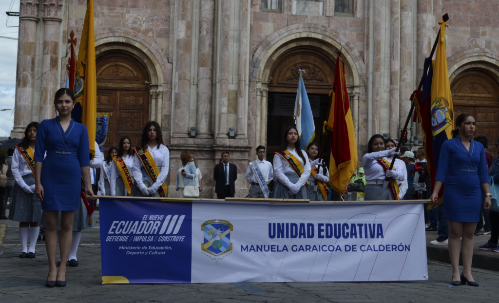 El desfile por los 80 años de la Unidad Educativa Manuela Garaicoa de Calderón se prevé para el sábado 22 de noviembre de 2025. /Cortesía