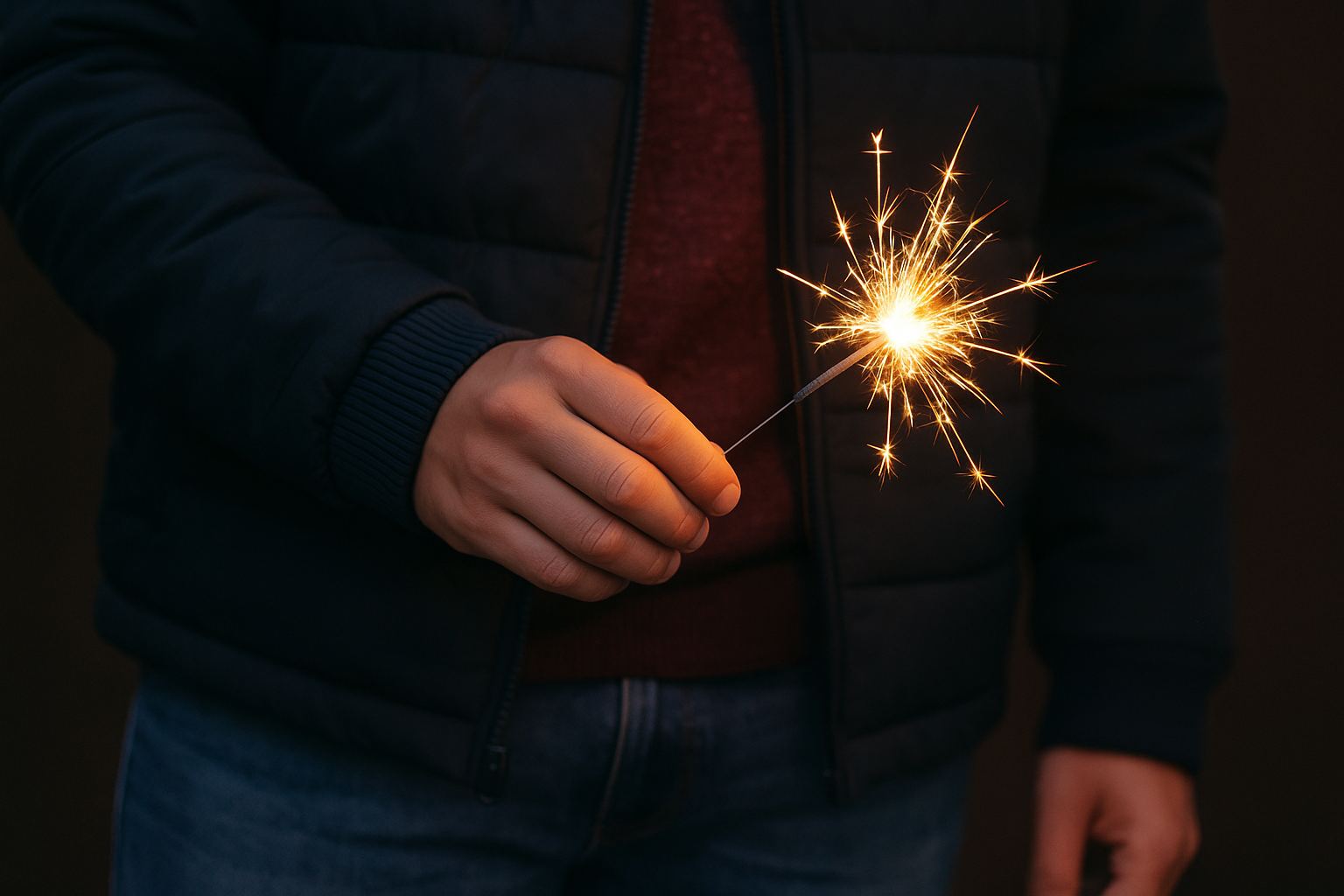 Los bomberos de Cenca recomiendan no usar pirotecnia en la temporada navideña y de fin de año. Foto creada con IA