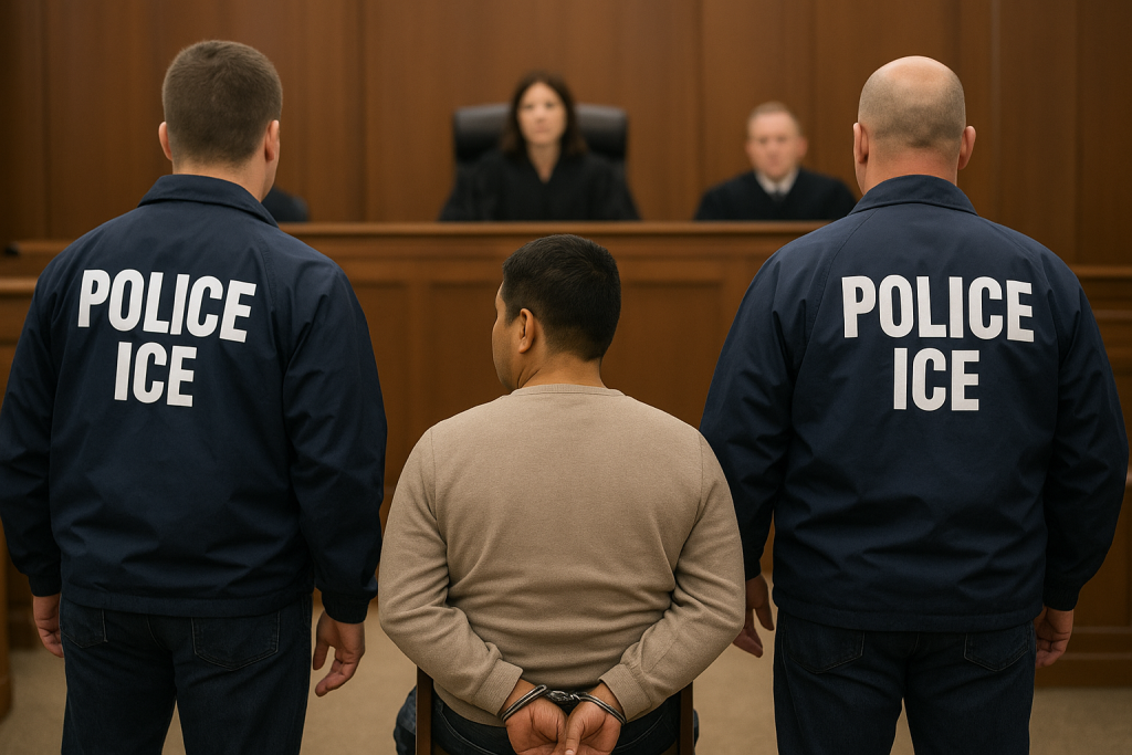 Migrante ecuatoriano ciego fue detenido por migración y luego liberado.