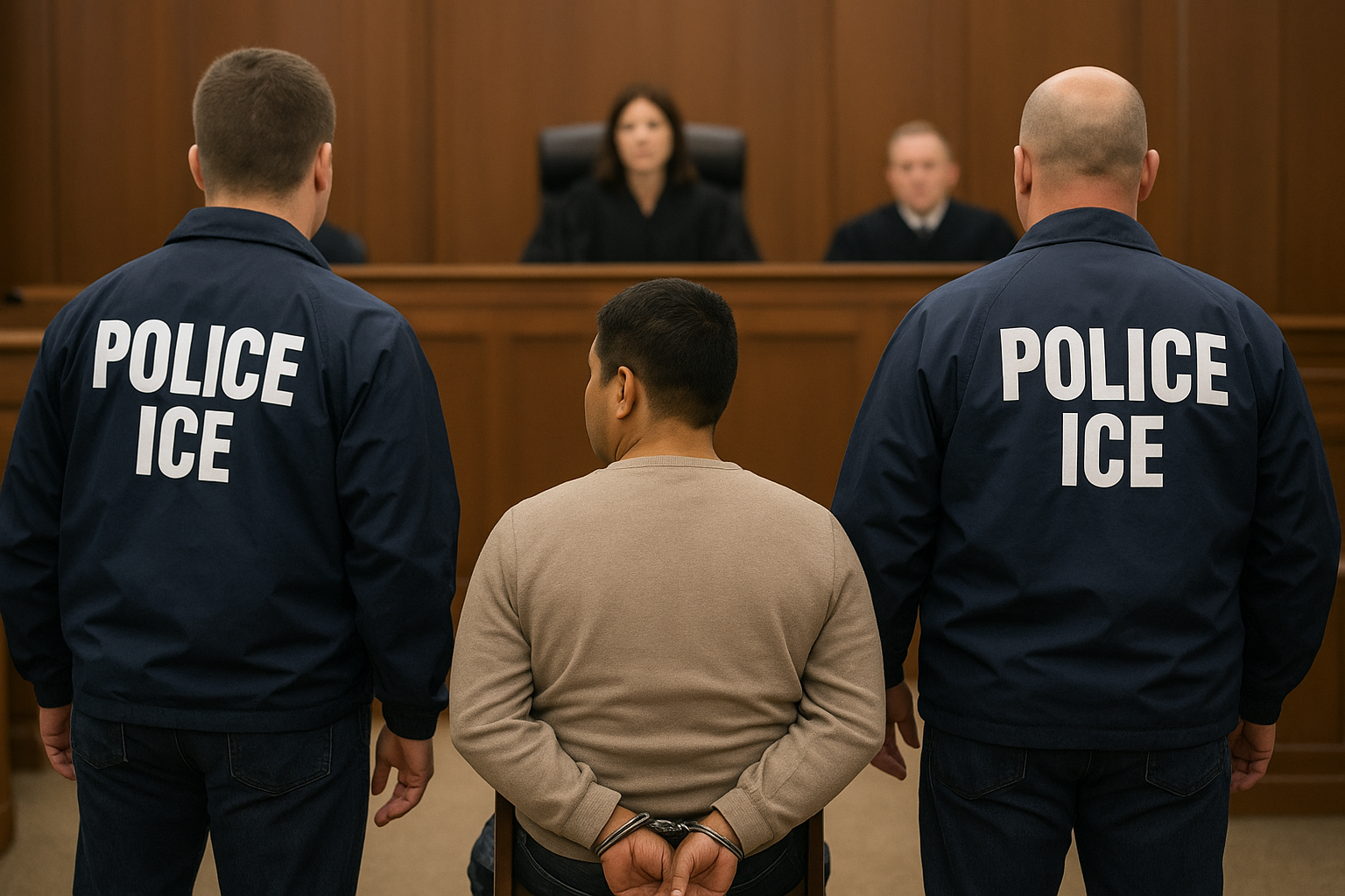 Migrante ecuatoriano ciego fue detenido por migración y luego liberado.