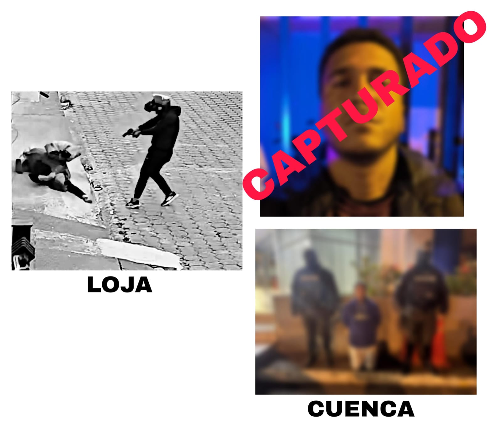 Sicario investigado por el crimen de una mujer en Loja fue capturado en Cuenca.