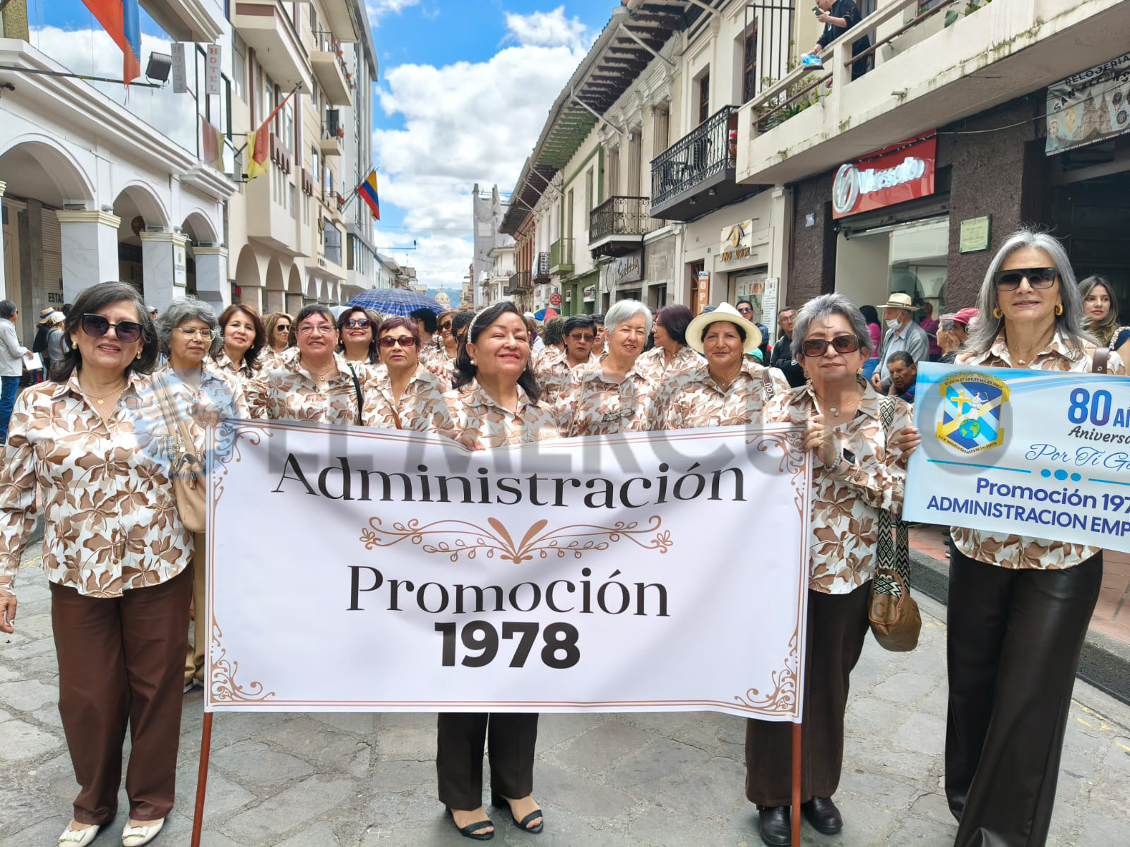 La mañana de este 22 de noviembre de 2025, el Garaicoa celebró sus 80 años con un desfile. Foto: El Mercurio