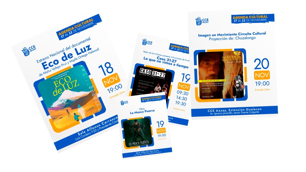 Varios eventos se llevarán a cabo en los distintos espacios de la Casa de la Cultura Núcleo del Azuay.