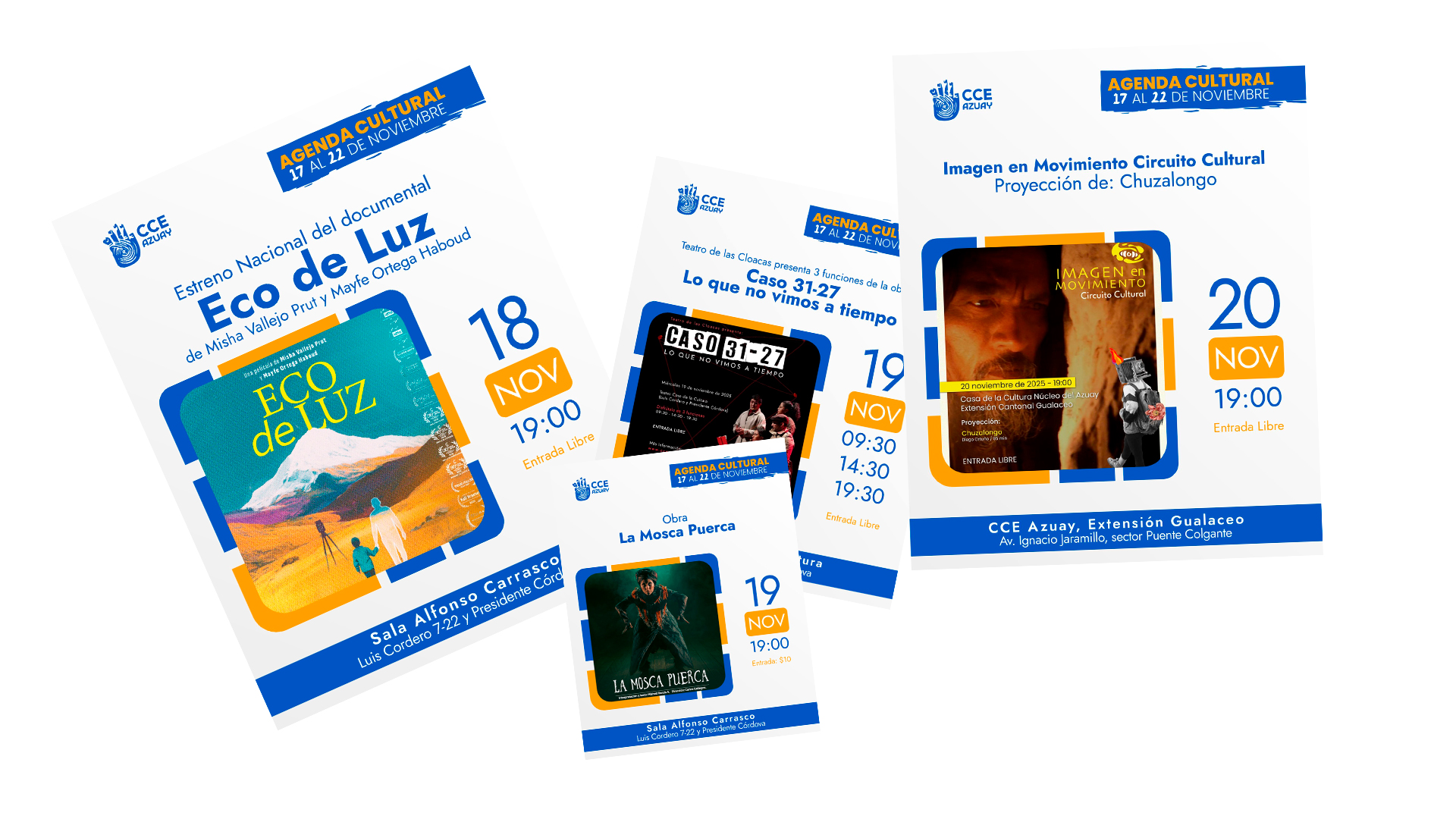 Varios eventos se llevarán a cabo en los distintos espacios de la Casa de la Cultura Núcleo del Azuay.