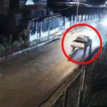 Captura del video en el que se observa el atropello en Guapán, Azogues. /Cortesía