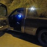 Esta camioneta, que fue encontrada en Ricaurte, se trasladó uno de los sicarios. Foto: Policía Nacional