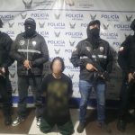 La Policía Nacional compartió la fotografía del detenido en Ricaurte. Foto: Policía Nacional