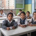 Escuelas fiscales de Cuenca no reciben aún los útiles escolares por parte del Ministerio de Educación. /Fotos generada con IA