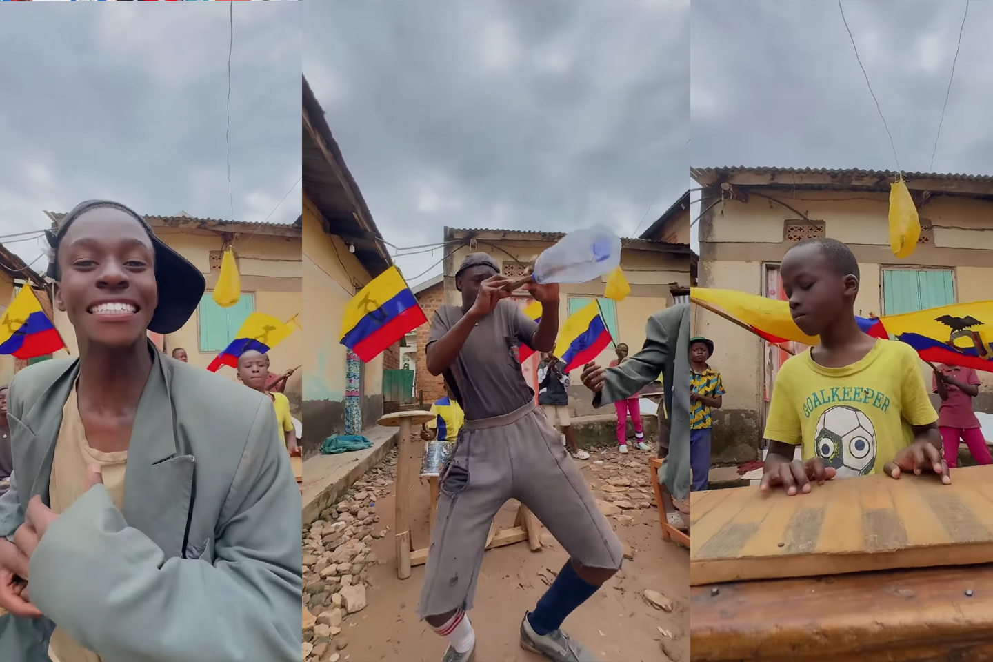 Captura de los videos publicados por la Fundación en Uganda. /Cortesía