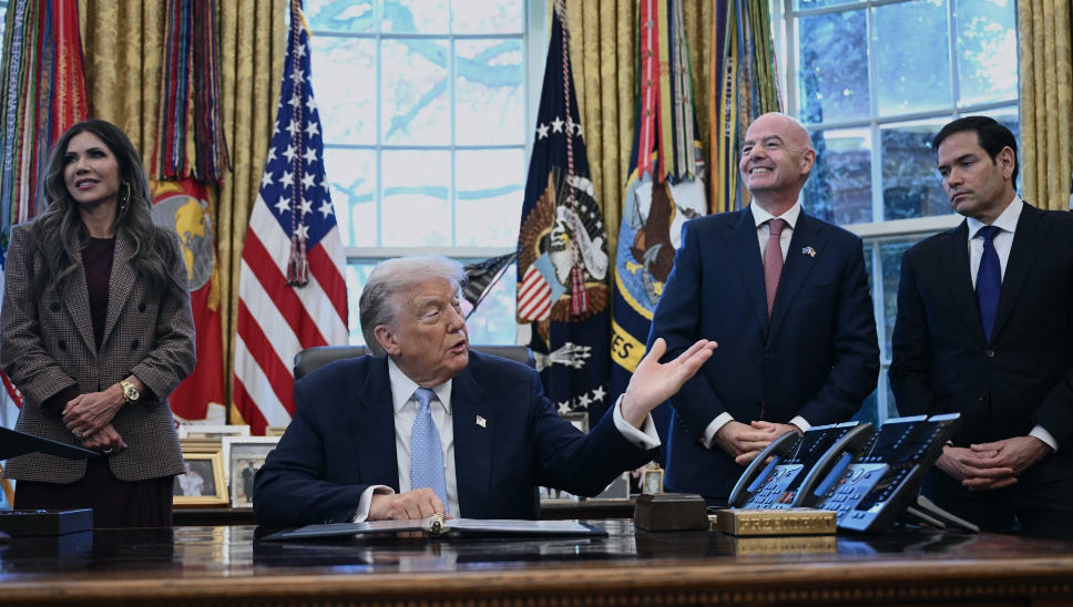 Trump se reunió con el presidente de la FIFA para anunciar las citas prioritarias. Foto: FIFA