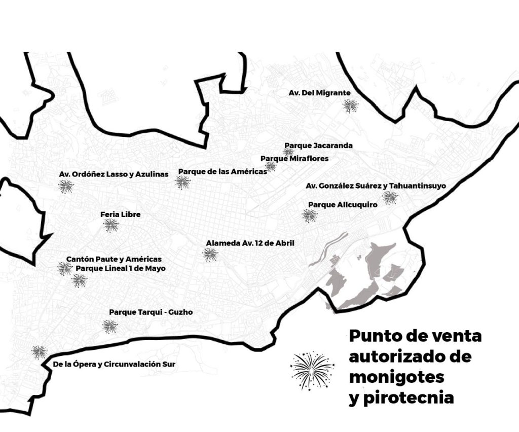 ¿Dónde se pueden comprar monigotes o años viejos en Cuenca?. El Municipio de Cuenca definió algunos espacios.