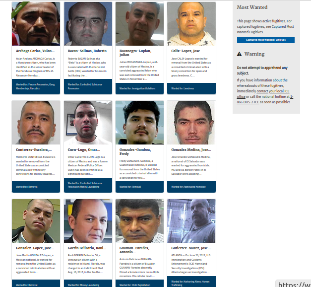 ICE incluye a ecuatoriano en la lista de los más buscados en Estados Unidos (EE.UU). Su última localización es Loja.