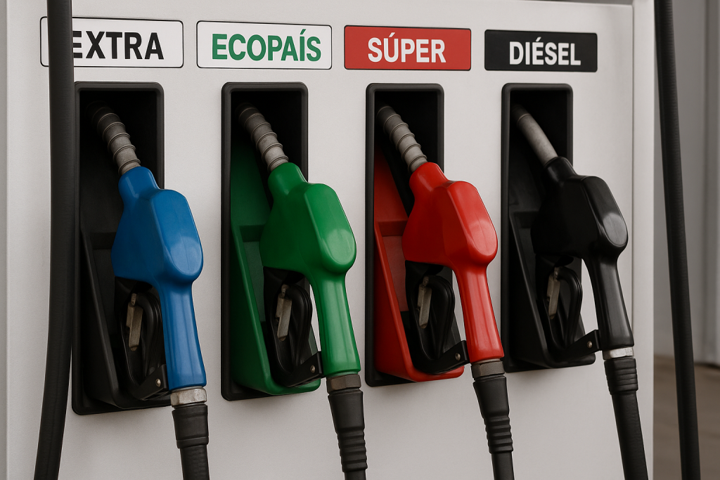 Las gasolinas Eco y Extra bajan de precio desde este 12 de diciembre. Foto: IA