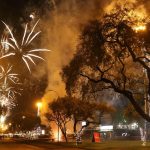 La avenida Solano forma parte de los espacios que ya están iluminados con motivos navideños. Foto: El Mercurio
