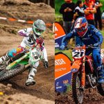 Andrés Benenaula y Nicolás Merchán, pilotos cuencanos que participaron en el Campeonato Nacional de Motocross de Costa Rica. Archivo