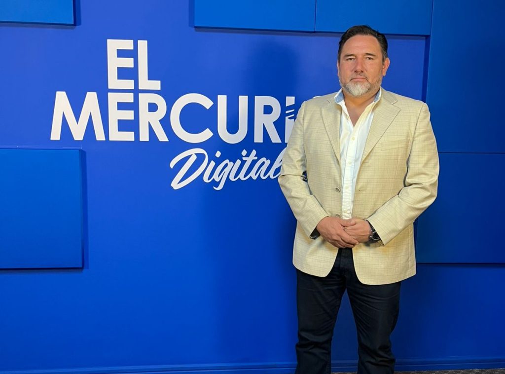 Patricio Abril durante su entrevista con Diario El Mercurio. Foto: Cortesía