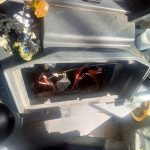 Delincuentes robaron accesorios de una retroexcavadora del Estado que quedó estacionada en Sayausí. Se llevaron la computadora central.