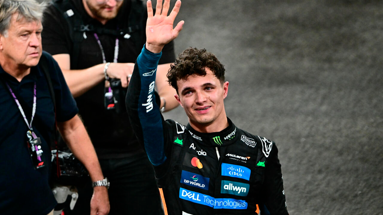 Lando Norris es el campeón de la Fórmula Uno. Foto: AFP