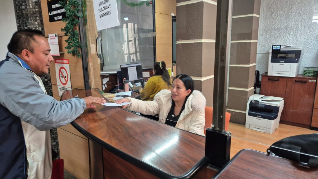 El pago de la tasa se puede hacer efectivo a partir del 12 de enero de 2026. / Foto Prefectura del Azuay