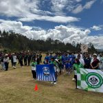 Desfile inaugural de las 17 delegaciones que participan en el Campeonato Interparroquial Rural de Cuenca. /KYY