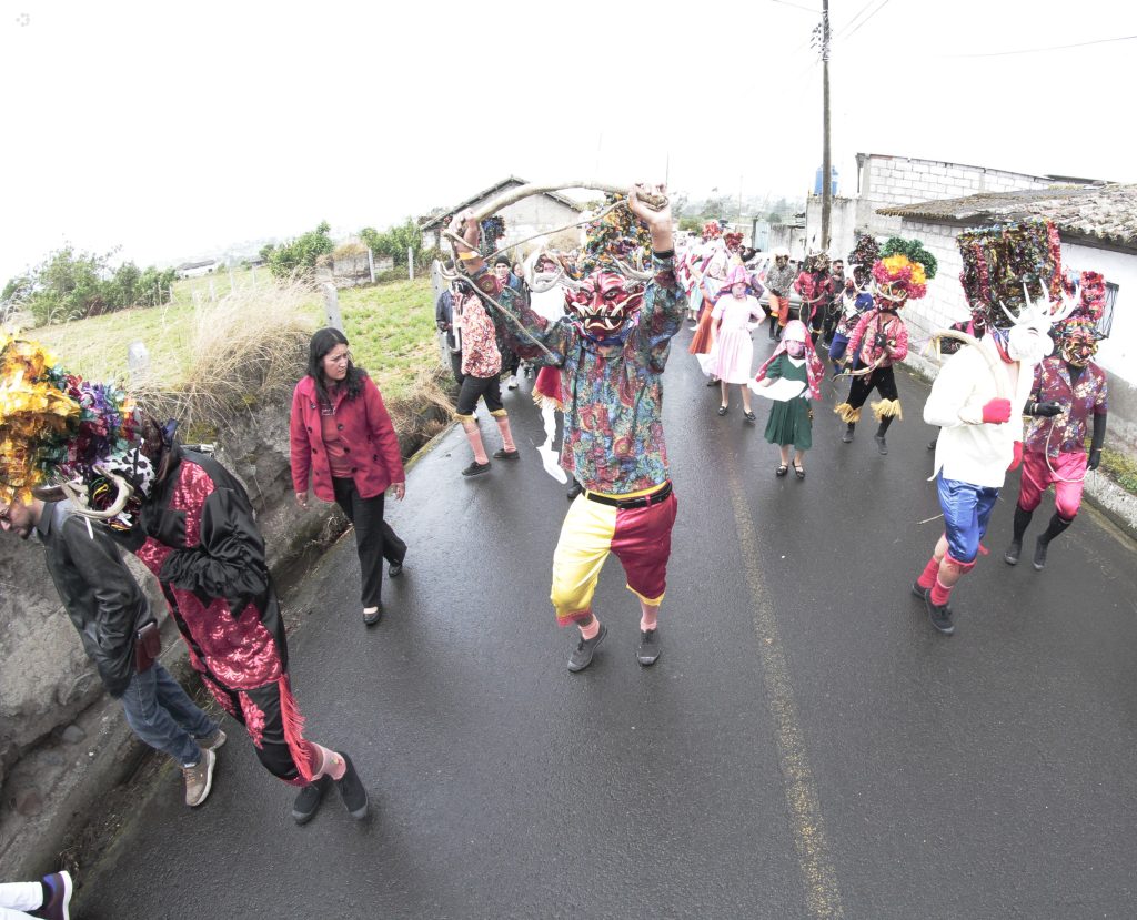 El 1 de enero empezó la Diablada Pillareña en el cantón Píllaro, en la provincia de Tungurahua, Foto: API