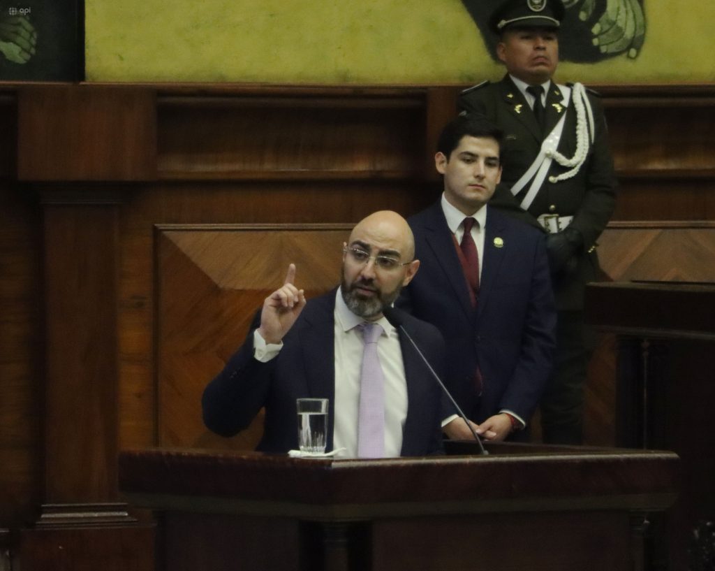 Mario Godoy, presidente del Consejo de la Judicatura, se presentó en la Asamblea Nacional este 5 de enero de 2026. Foto: API