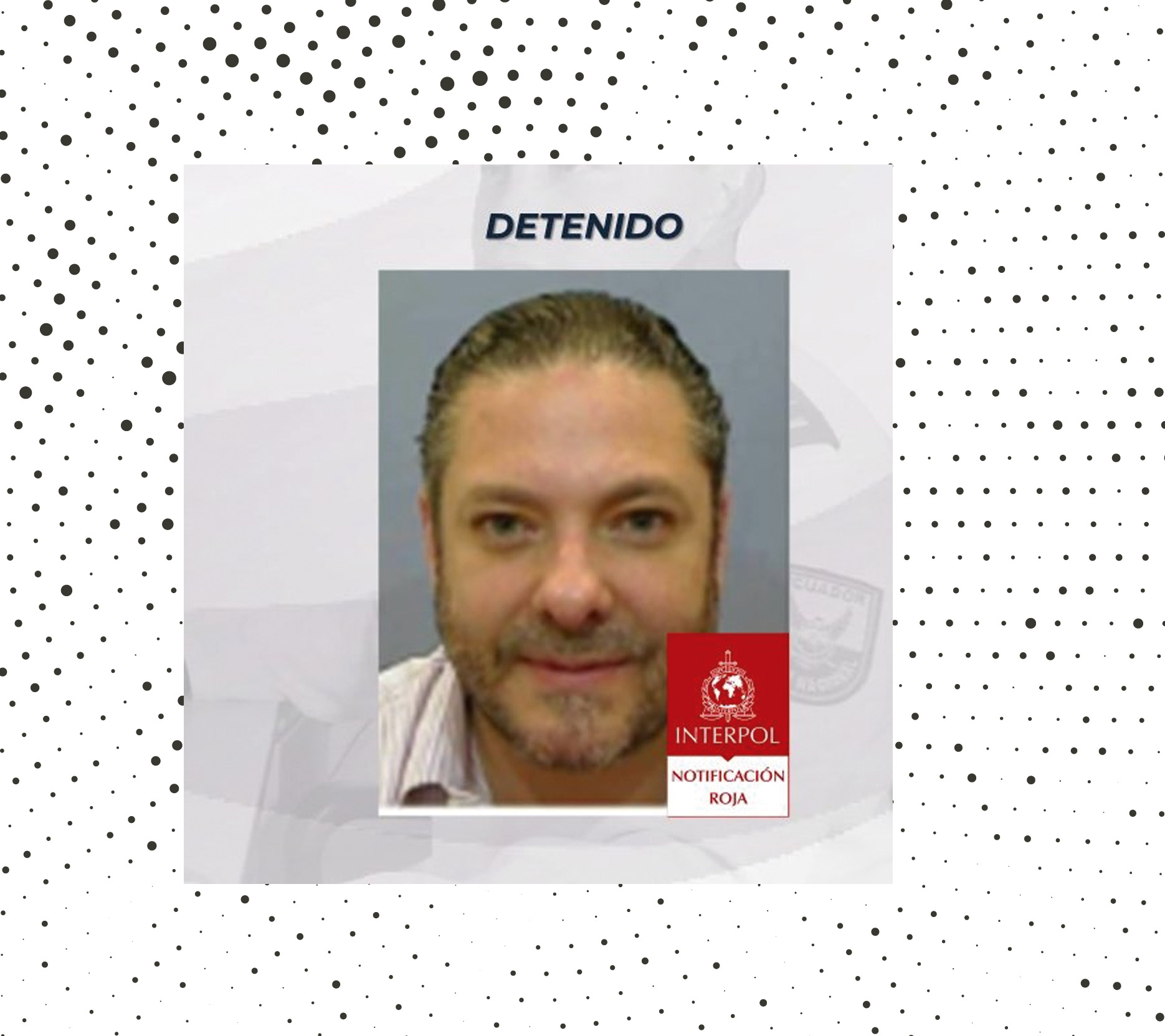 El ministro Reimberg compartió una fotografía del detenido.