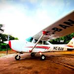 Una avioneta Cessna 172, de matrícula HC-BAN, se accidentó en Taisha. Foto: Aero Morona