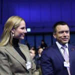 El presidente Noboa llegó a Bruselas, Bélgica, para continuar su gira. Foto: Presidencia