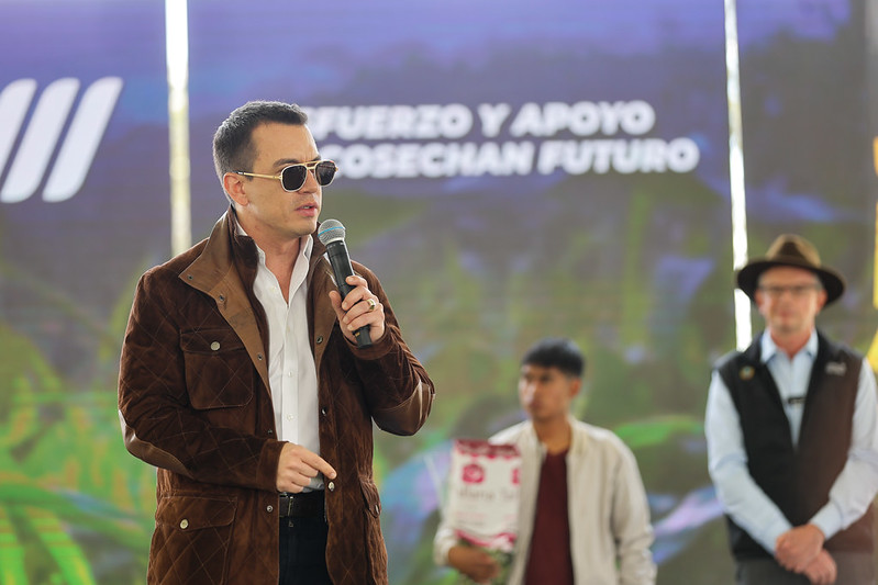 Daniel Noboa en un evento. Foto: Presidencia