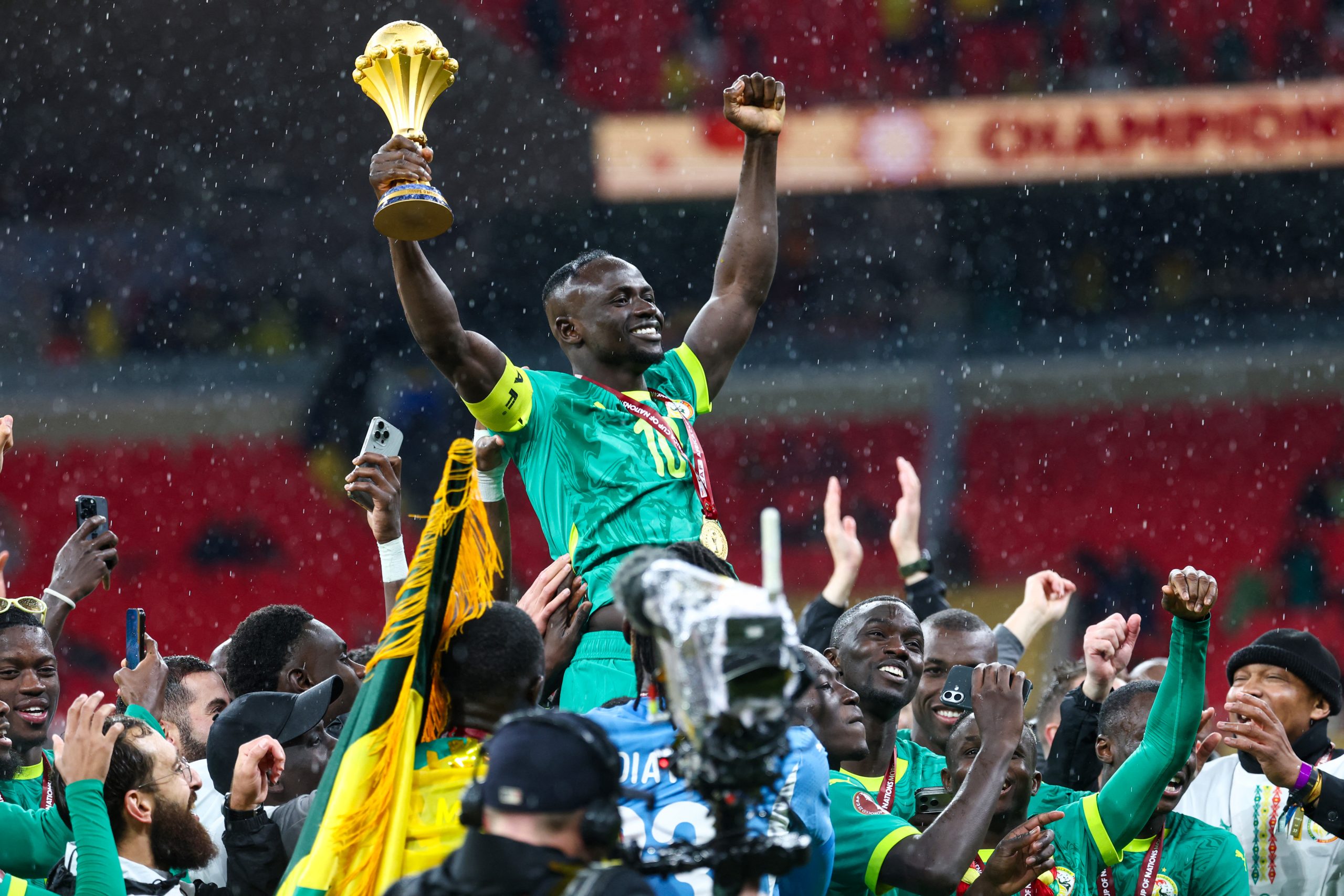 Senegal se quedó con la Copa Africana. Foto: AFP