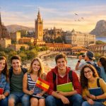 Los estudiantes seleccionados estudiarán en España. Foto: IA