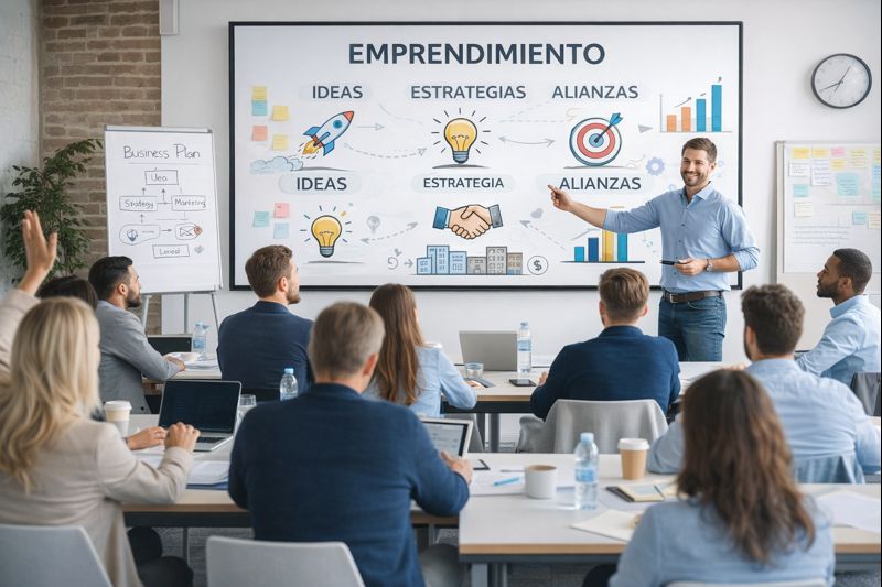 La convocatoria tiene como objetivo impulsar emprendimientos de Ecuador. Foto referencial creada con IA