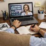 Los cursos de inglés son en línea. Foto: IA