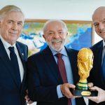 Infantino se reunió este 26 de enero con el presidente de Brasil. Foto: X
