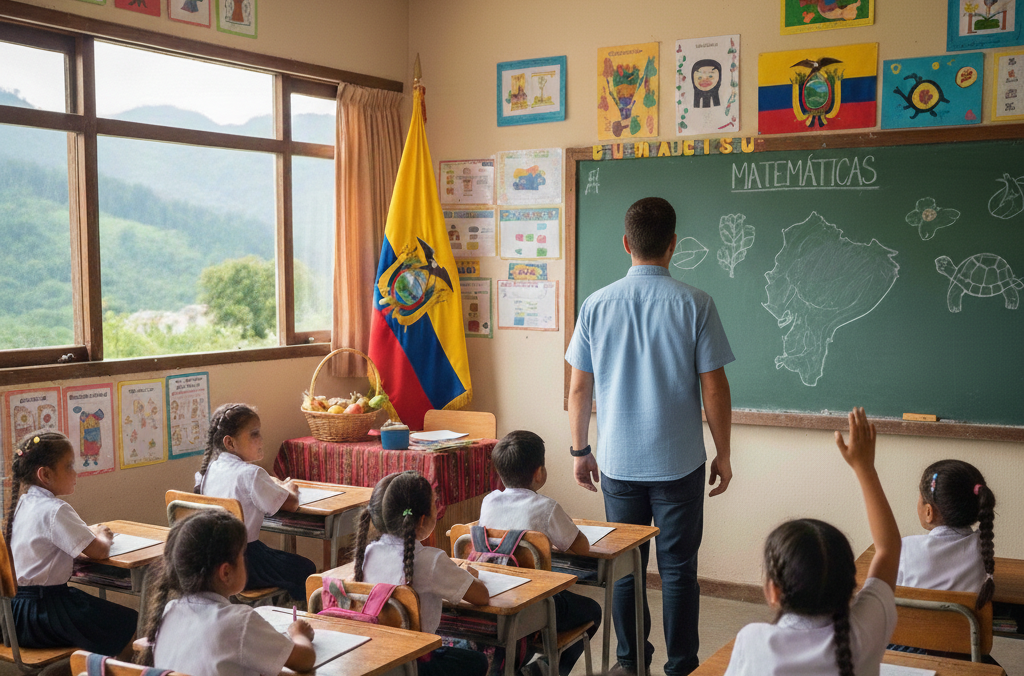 La convocatoria está enfocada para ambos regímenes educativos en Ecuador. Foto: IA