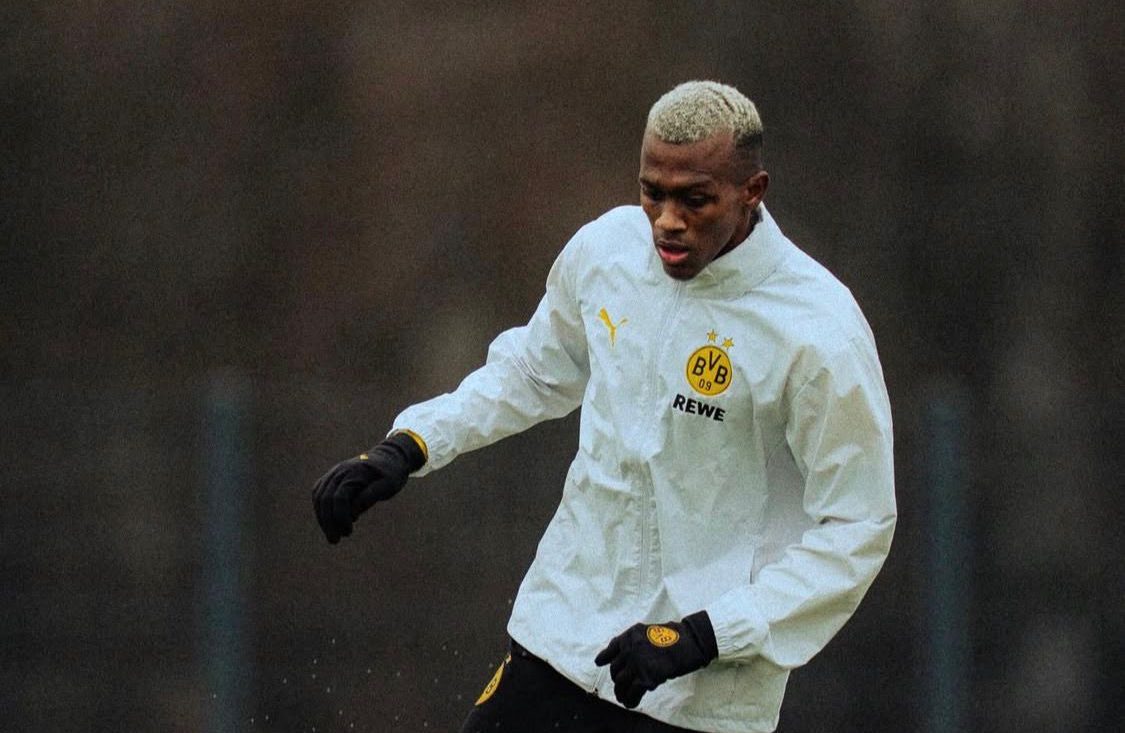 Justin Lerma en entrenamiento del Borussia Dortmund. Foto: Borussia Dortmund