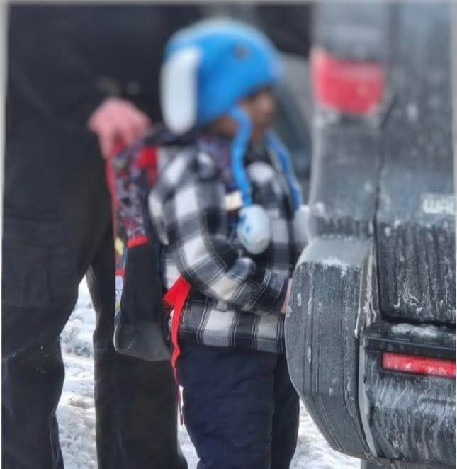 La imagen de Liam, un niño ecuatoriano de cinco años, se compartió en todo el mundo.