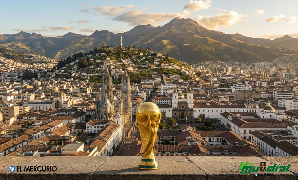 El trofeo de la Copa del Mundo regresará a Quito el 17 de febrero. Cortesía