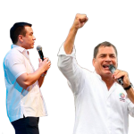 Noboa y Correa tuvieron un cruce este 3 de enero de 2026.