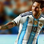 Messi con la nueva camiseta de Argentina. Foto: Adidas