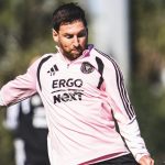 Messi en su entrenamiento con el Inter Miami. Foto: Inter Miami
