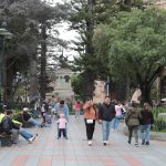 El piso del Parque Calderón se reemplazará. Foto: El Mercurio