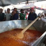 El mote pata se preparará en la plaza de San Francisco este sábado 14 de febrero de 2026. /XCA