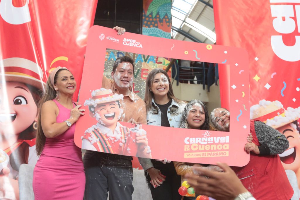 El 3 de febrero se presentó la agenda del Carnaval en Cuenca. Foto: Xavier Caivinagua/El Mercurio