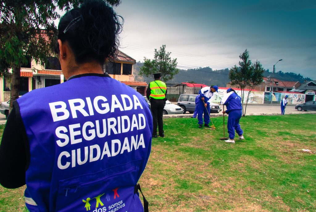 Las brigadas barriales solían hacer patrullajes preventivos y trabajos comunitarios en zonas como el barrio Quinta Chica. / Archivo 2014