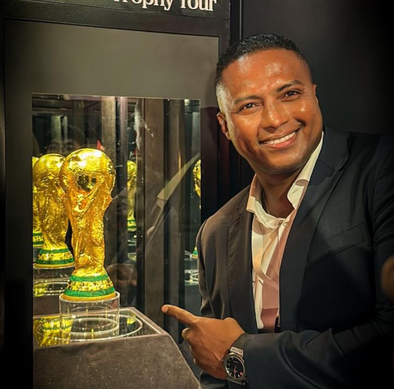 Antonio Valencia, referente del fútbol ecuatoriano, participó en la jornada.