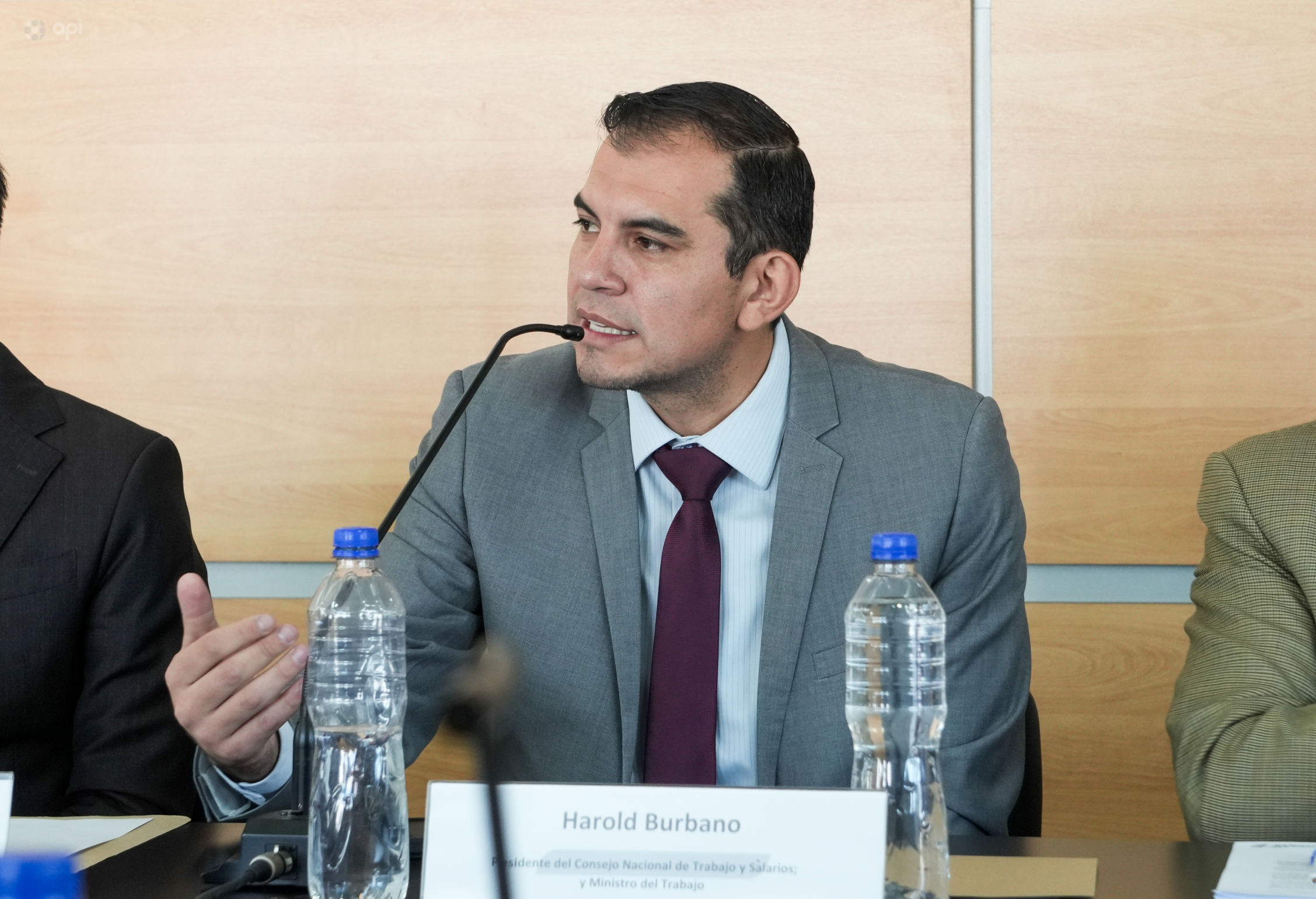 Harold Burbano, ministro de Trabajo. Foto: API/Archivo