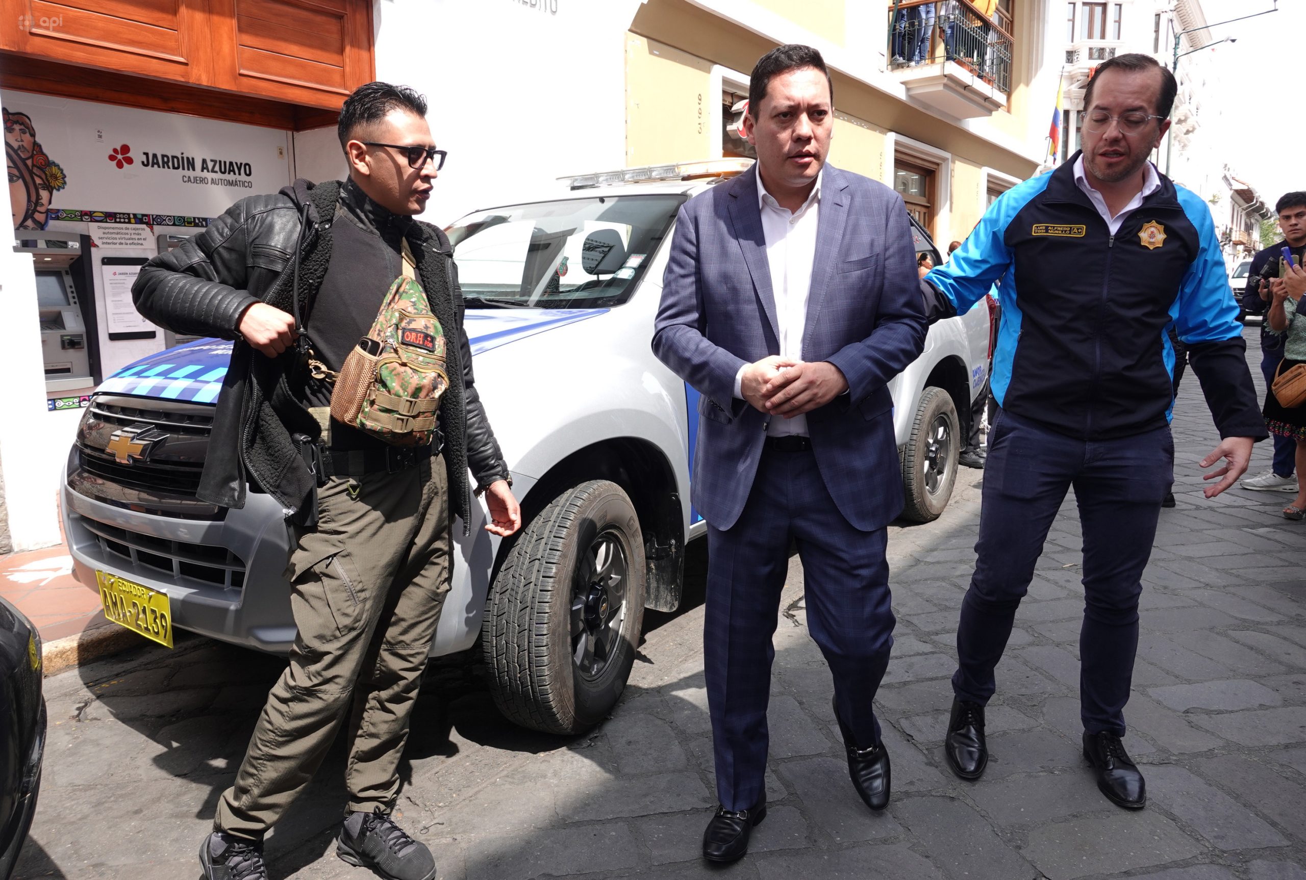 Cristian Zamora, alcalde de Cuenca, en un evento en enero de 2026. Foto: API